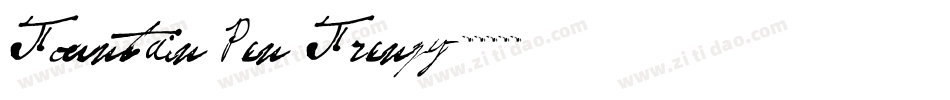 Fountain Pen Frenzy字体转换